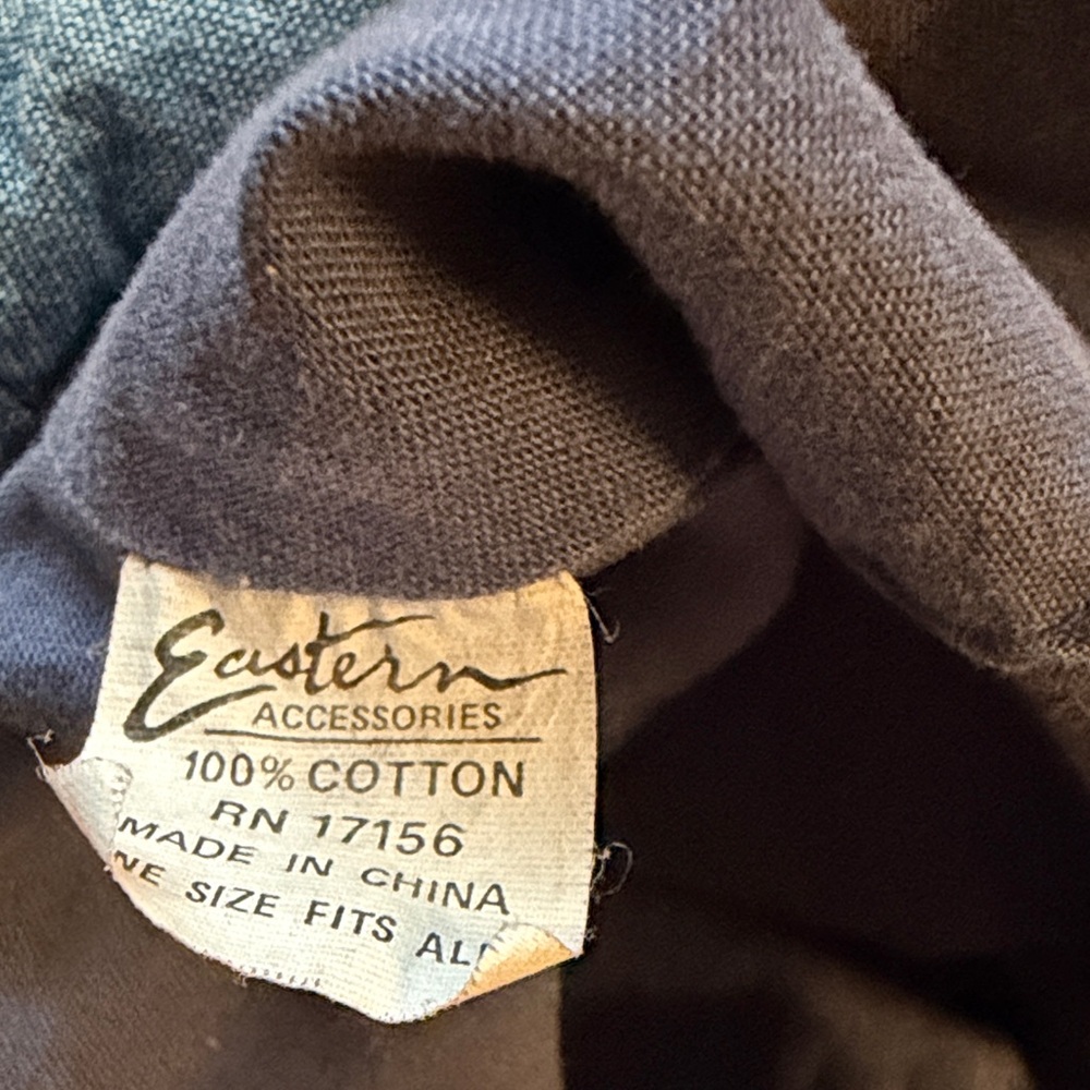 Light wash denim vintage ruched bucket hat - Picture 4 of 4
